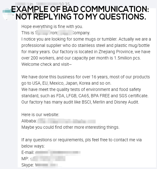 ejemplo de mala comunicación