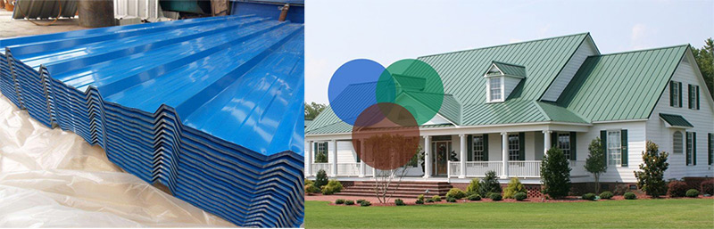 chapas de acero de color