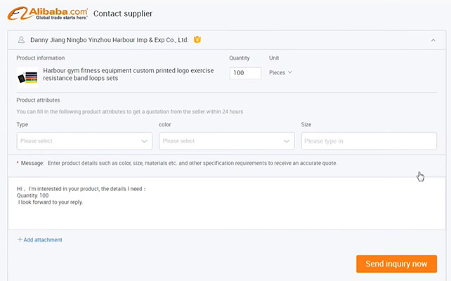 alibaba contacto proveedor