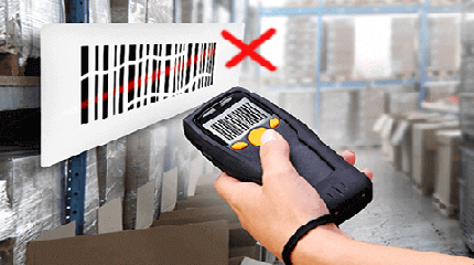 código de barras roto